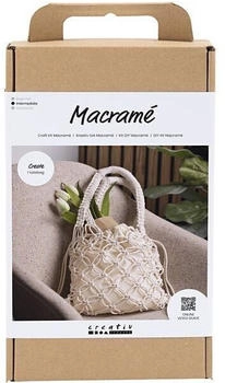 Creativ Company DIY Sets Macramé Kreativ Set Macramé, Weiß, Tasche