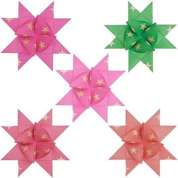 Rico Design Fröbelsterne, neon, Sterne, 40 Streifen , 120 g/m²
