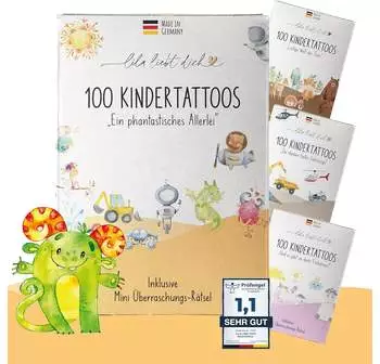 Lila liebt dich 100 Kindertattoos Ein phantastisches Allerlei, 6 B&ouml;gen