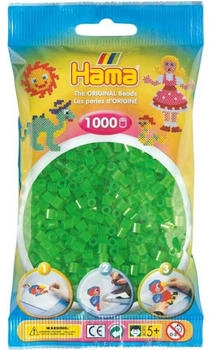 Hama.dk Hama - Perlenbeutel 1000 Stück neon-grün (207-37)