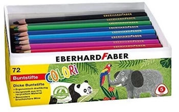 Eberhard Faber Buntstifte Colori Jumbo, 511471, farbig sortiert, in Box, 72 Stück