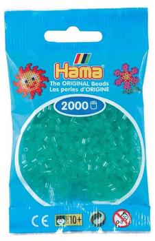 Hama Mini-Perlen 2000 Stück transparent-grün