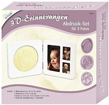 Mammut Spiel & Geschenk 3D-Erinnerungen-Abdruckset für 3 Fotos