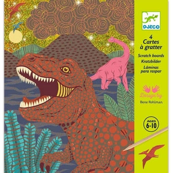 Djeco Kratzbilder - When dinosaurs reigned