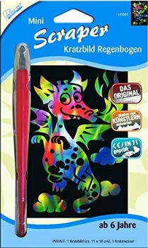 Mammut Spiel & Geschenk Scraper mini Regenbogen - Drache