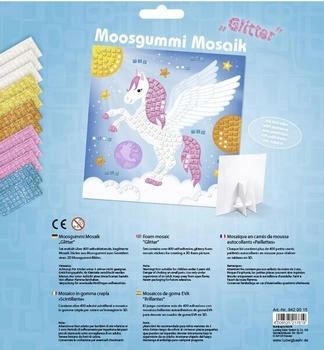 Ursus Ludwig Bähr Kinder-Bastelsets Moosgummi Mosaiken Glitter Pegasus