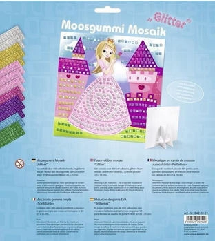 Ursus Ludwig Bähr Kinder-Bastelsets Moosgummi Mosaiken Glitter Prinzessin