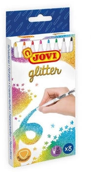 Jovi Filzstifte GLITTER MARKER 1608G, Strichbreite 4,2mm, mit Glitzerpartikeln, 8 St&uuml;ck