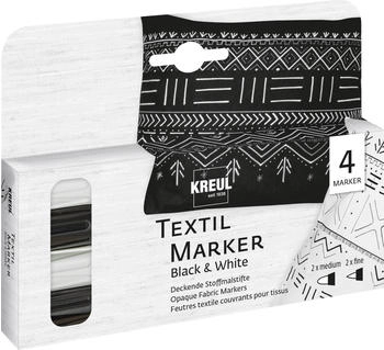 C. Kreul Textilmarker Opak Black und White 4 St&uuml;ck (92751)