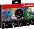 STABILO Malset ARTY Pastell Creative Set,77/6-2-20, Marker, Filz-, Bunt- und Aquarellstifte, 50-teilig