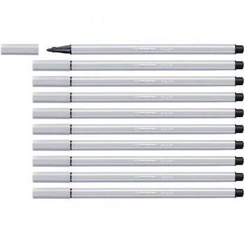 STABILO Pen 68 Fasermaler hellgrau 10er Pack