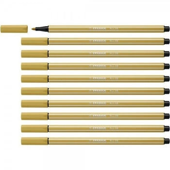 STABILO Pen 68 Fasermaler khaki 10er Pack