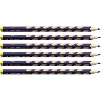 STABILO EASYcolors Linksh&auml;nder 6er Pack blauviolett