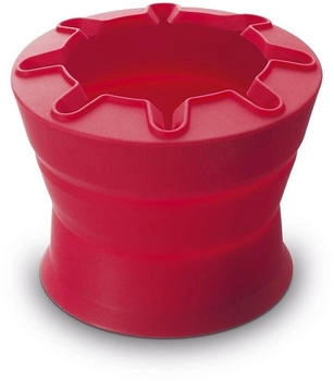 Lamy Wasserbecher aquaplus mit Wellenrand als Pinselablage faltbar rot (1231402)