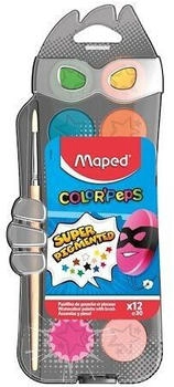 Maped Color Peps Deckfarbkasten 1 Pinsel 12 Farben (811520)