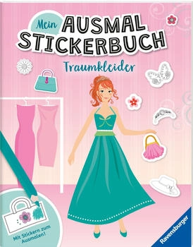 Ravensburger Activity Mein Ausmalstickerbuch Traumkleider (41629)