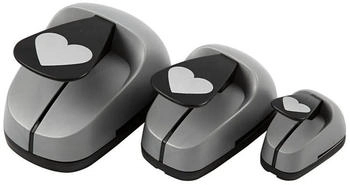 Creativ Company Motivstanzer-Set Herz grau