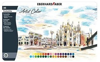 Eberhard Faber Buntstifte Artist Color, 516136, farbig sortiert, im Metalletui, 36 St&uuml;ck