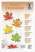 URSUS Dekorationsartikel 3D Paper Decoration, Herbstlaub