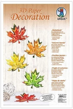 Ursus Dekorationsartikel 3D Paper Decoration, Herbstlaub