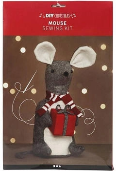 Creativ Company DIY Sets Filz & Fleece Weihnachtsmaus 30 cm