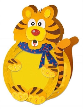 Ursus Laternen-Bastelset rund Tiger (18700029)