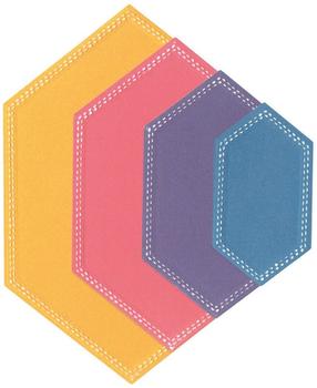 Sizzix Framelits Stanzschablone "Hexagons by Stacey Park"