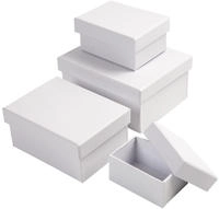 Creativ Company Rechteckige Geschenkkartons - Aufbewahrungsbox - Wei&szlig; -...