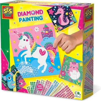 SES Creative Diamond Painting - Gl&uuml;ckliche Tiere