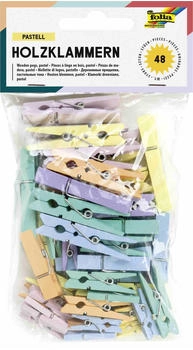 Folia Holzklammern Pastell Folia Holzklammern Pastell