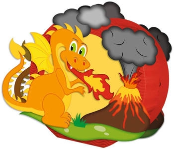 Ursus Laternen-Bastelset Easy Line Feuerdrache (18710009)