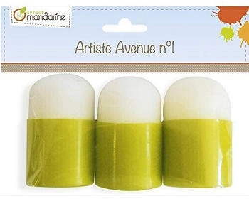 Avenue Mandarine 3x Stempel aus Schaumstoff