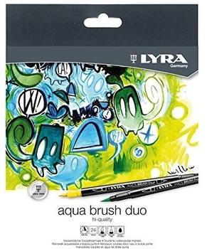 Lyra Aqua Brush Duo Set mit 24 Farben