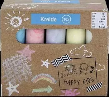 Happy Kids Kreide, 10 Stück
