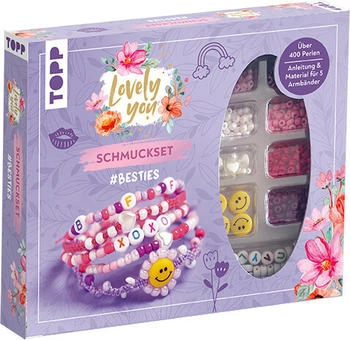 Topp Lovely You Schmuckset #Besties. Anleitung und Material für 5 Armbänder. Über 400 Perlen
