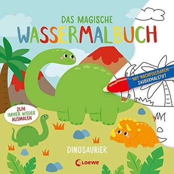 Loewe Verlag Das magische Wassermalbuch - Dinosaurier