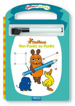 Trötsch Die Maus Schreib und wisch weg Pappenbuch Von Punkt zu Punkt