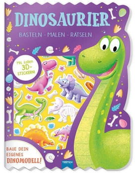 Trötsch Beschäftigungsbuch Malbuch Bastelbuch Dinosaurier