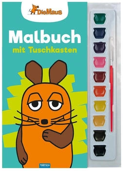 Trötsch Die Maus Malbuch mit Tuschkasten und Pinsel