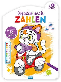 Trötsch Malen nach Zahlen 4. Level Malbuch