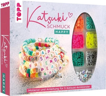 Topp Katsuki Schmuckset mit Buchstabenperlen - Happy