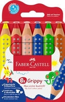 Faber-Castell 110630, Faber-Castell Farbstifte-Set Grippy, 110630, farbig sortiert,