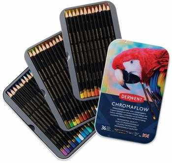Derwent Chromaflow Buntstifte farbsortiert, 36 St.