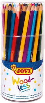 Jovi Buntstifte Woodless VE=84 Stück farbig sortiert Runddose