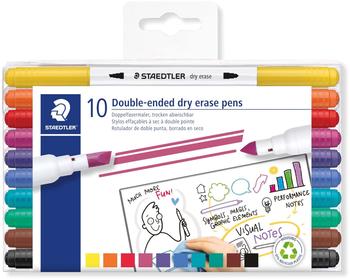 Staedtler 6 x Doppelfasermaler trocken abwischbar