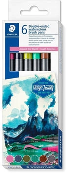 Staedtler 10 x Doppelfasermaler 3001 Around the World Set AMS 6 St&uuml;ck