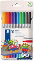 STAEDTLER Noris Club Fasermaler mit Doppelspitze 10er Pack retail
