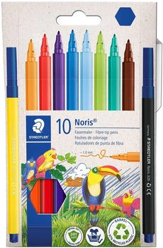 Staedtler Filzstifte Noris 326, C10, Strichbreite 1mm, auswaschbar, 10 Stück