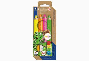 Staedtler 3 in1 Noris junior Buntstifte mehrfarbig, 4 St.