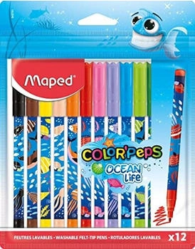 Maped Ocean Life Filzstifte farbsortiert, 12 St.